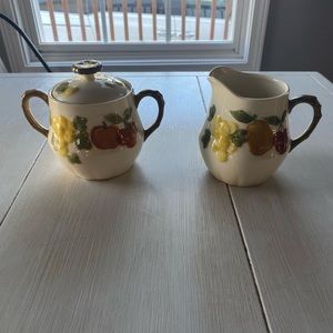 Vintage Marutaware cream and sugar set Eden 7011 pattern